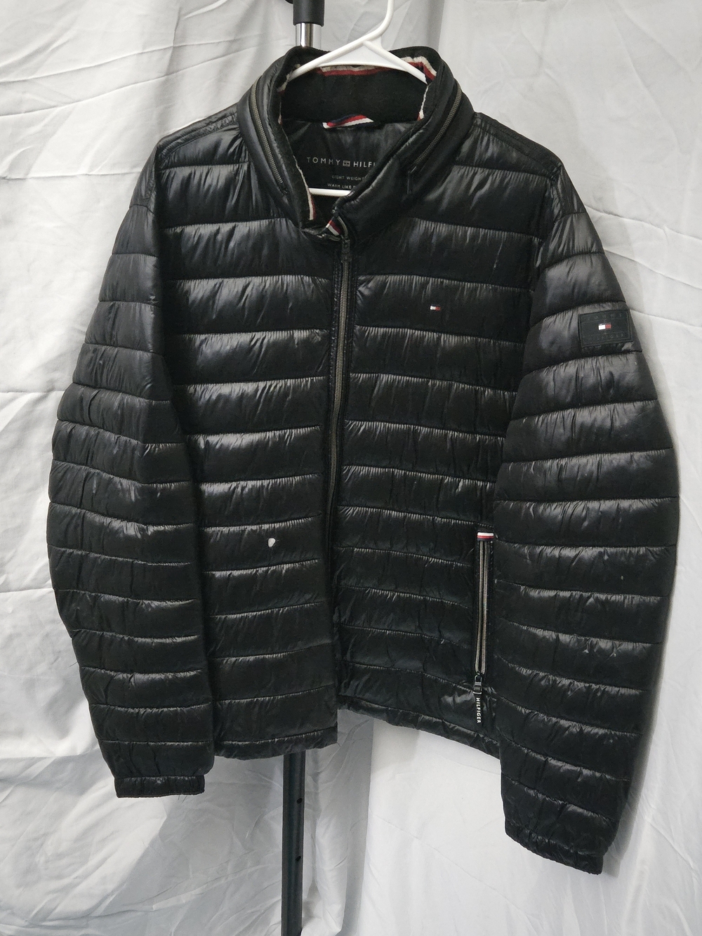 Tommy Hilfiger Men’s Black Quilted Packable Puffer Jacket